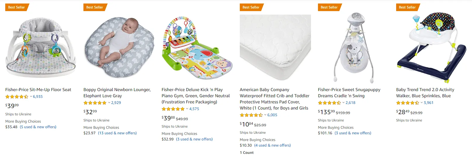 дитячі товари в Амазон