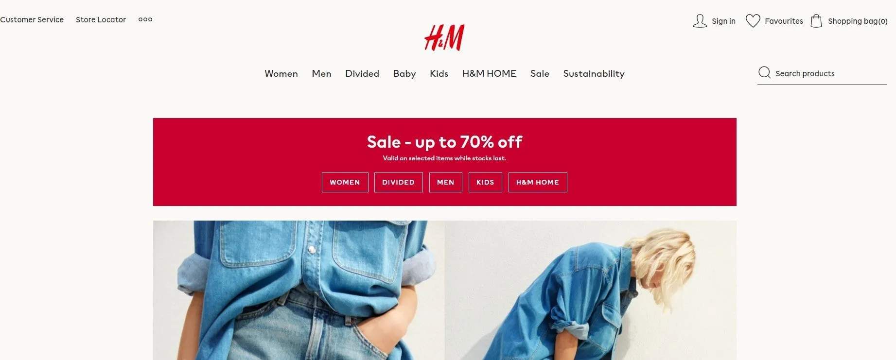 h&m официальный сайт