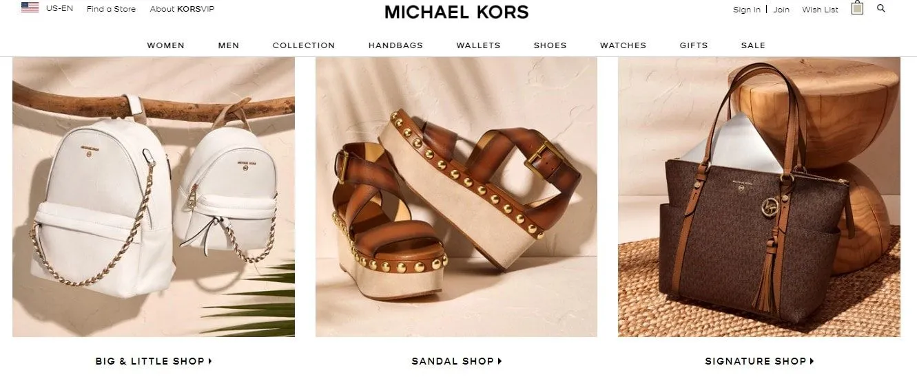 майкл корс официальный сайт америка