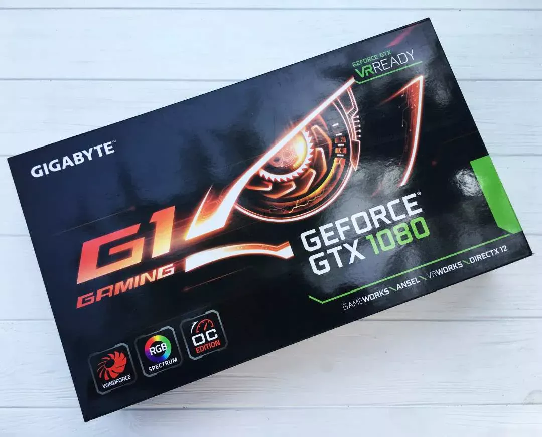 Відеокарта Gigabyte GeForce GTX 1080 GV-N1080G1