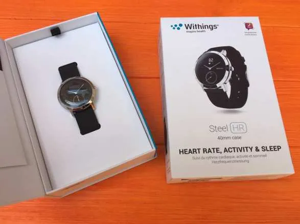 Чоловічі наручні годинники Withings Activite Steel Hr Black 40mm