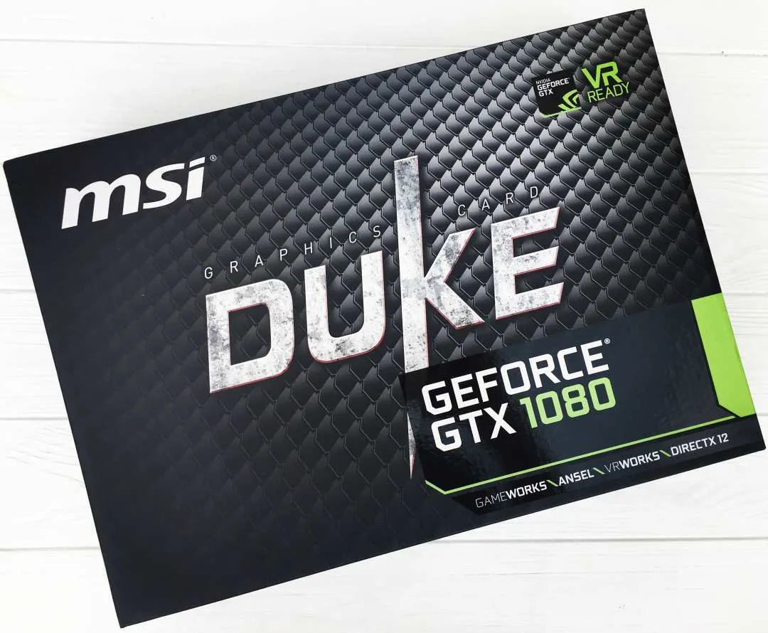 Видеокарта MSI GeForce GTX 1080 Duke