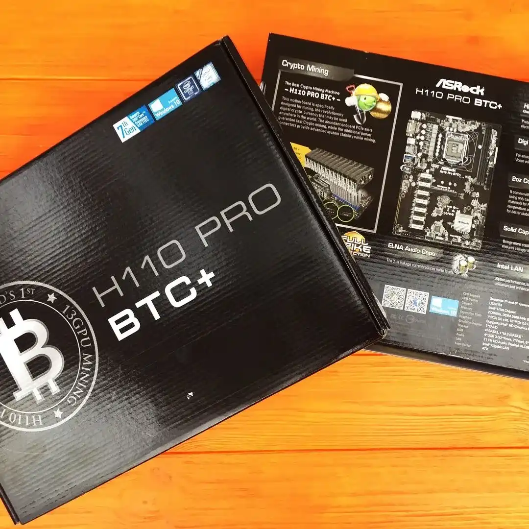 Материнська плата ASRock H110 Pro BTC +