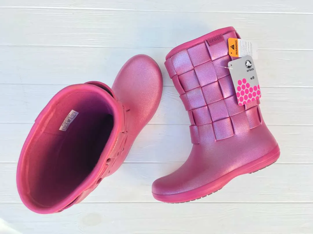 Жіночі чоботи Crocs Molded Iri Weave