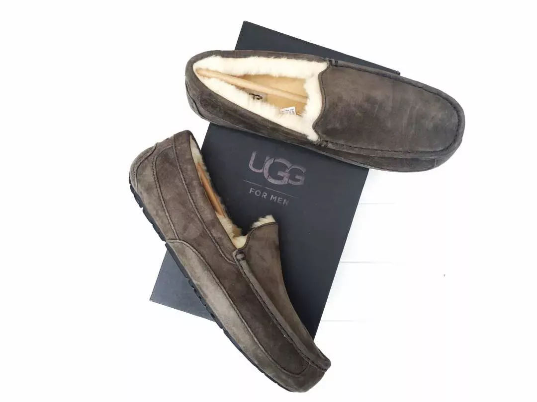 Мужские тёплые мокасины Ugg Ascot
