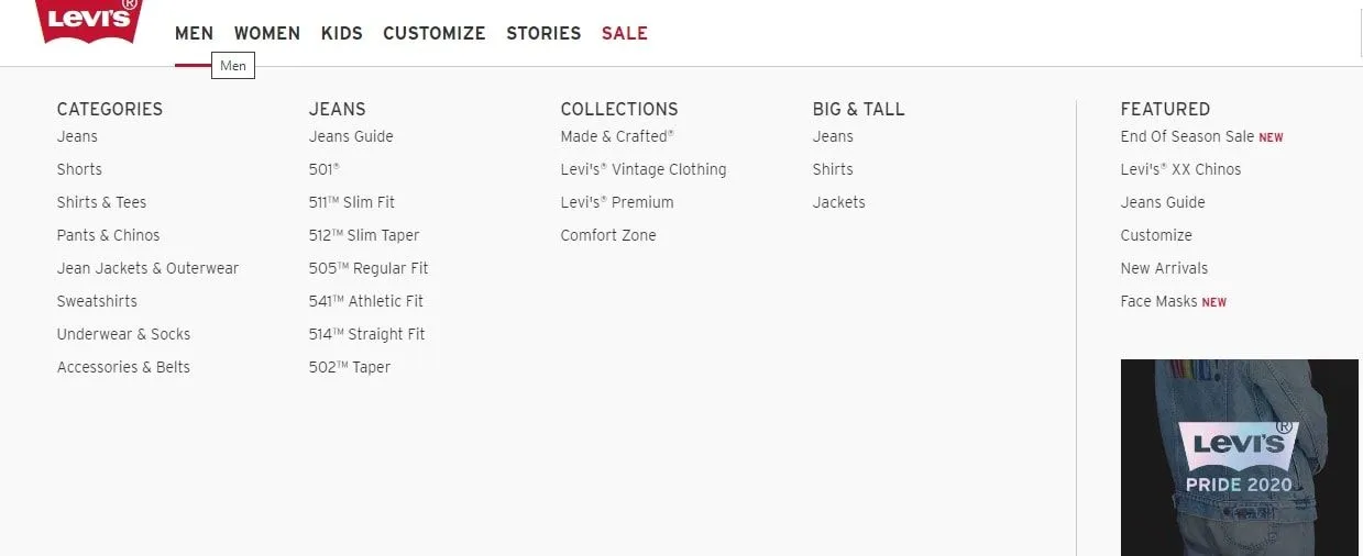 levis американський сайт